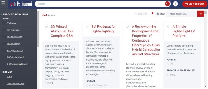 Manufacturing Education: A look at the LIFT/IACMI Learning Hub